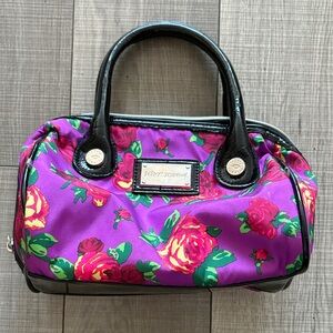 Betsey Johnson Purple Floral  mini bag